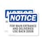Signmission For Main Entrance And Deliveries Use Back Door OSHA Notice Sign, Plastic, 10in W x 7in L, 2PK OS-2PACK-NS-P-710-L-12854 - alternate 1